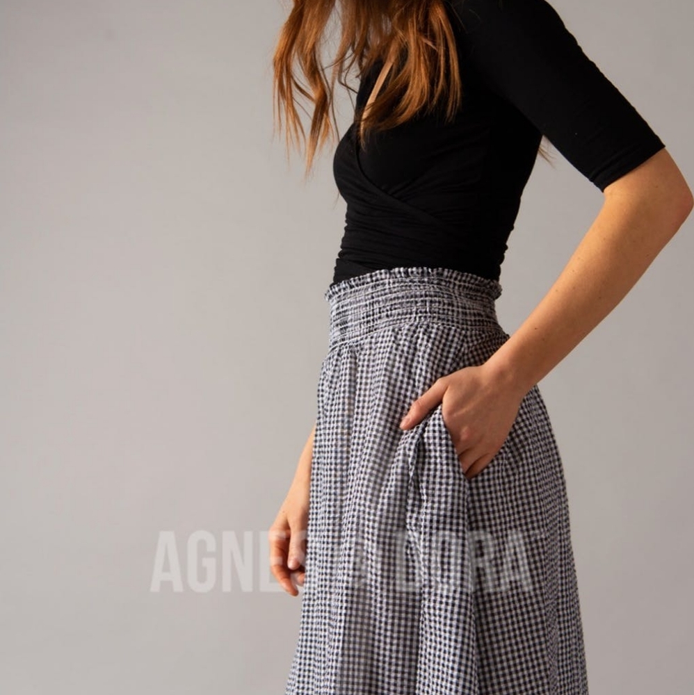 Gingham Maxi Skirt